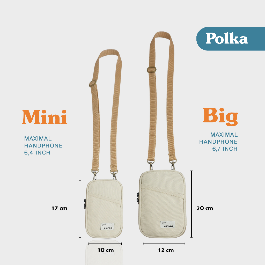 Evroa Polka Sling Phone - Broken White