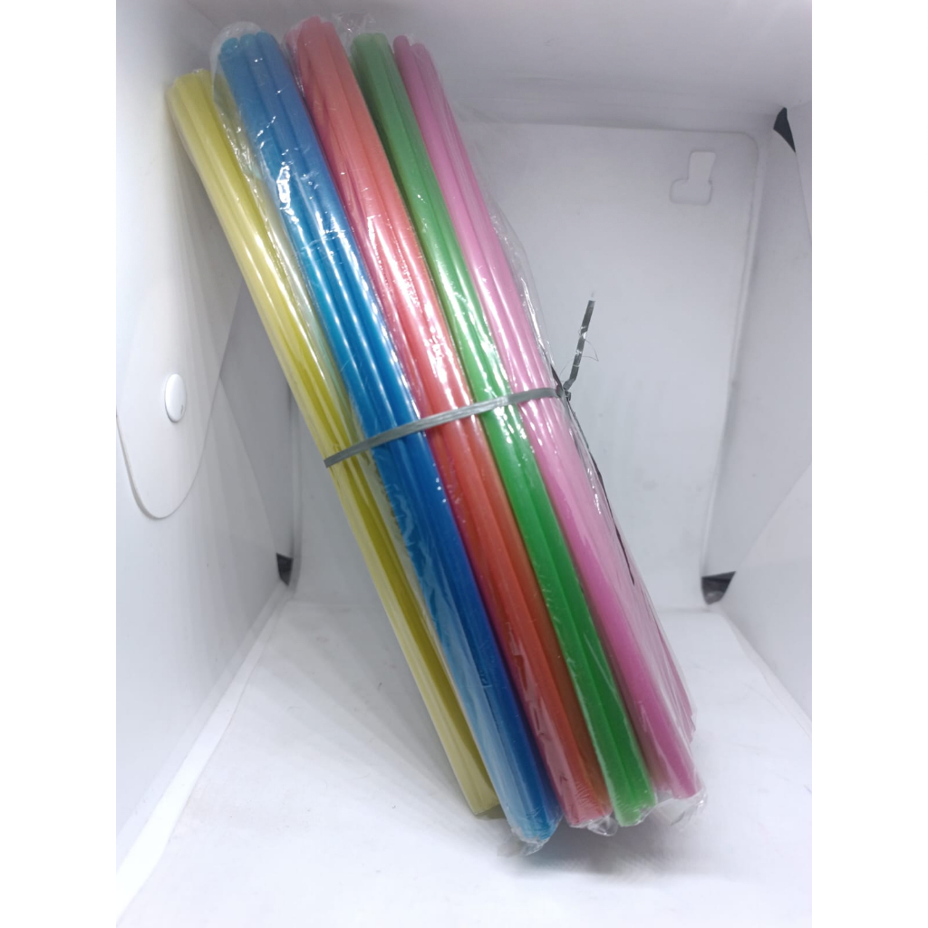 SEDOTAN PLASTIK KECIL WARNA WARNI 1 IKAT ISI 5 PAK 30 PCS