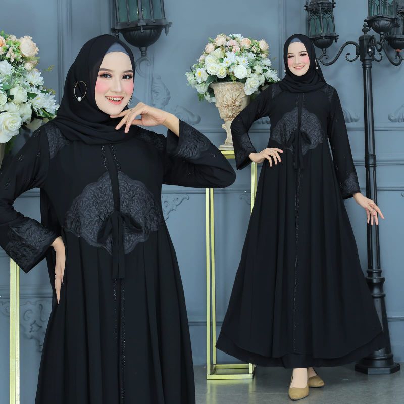 GAMIS ABAYA TURKEY MEWAH PARTY BORDIR