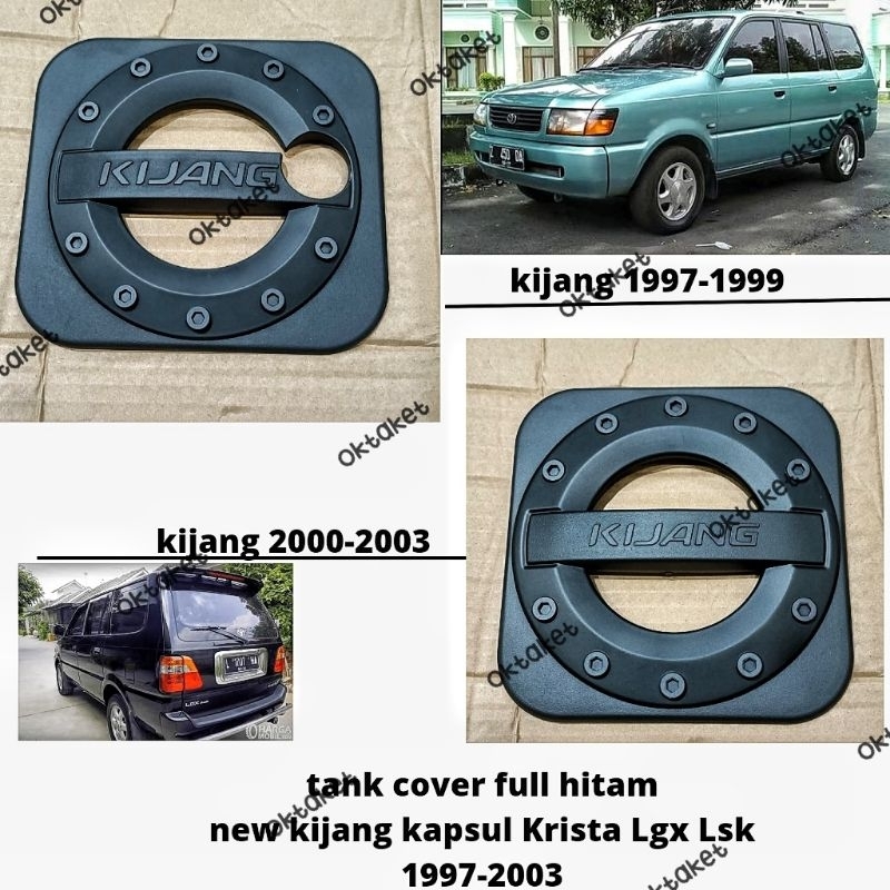 paket outer handle tank cover New Kijang Krista Lgx Lsk 1997 1999 2000 2023 Hitam dop