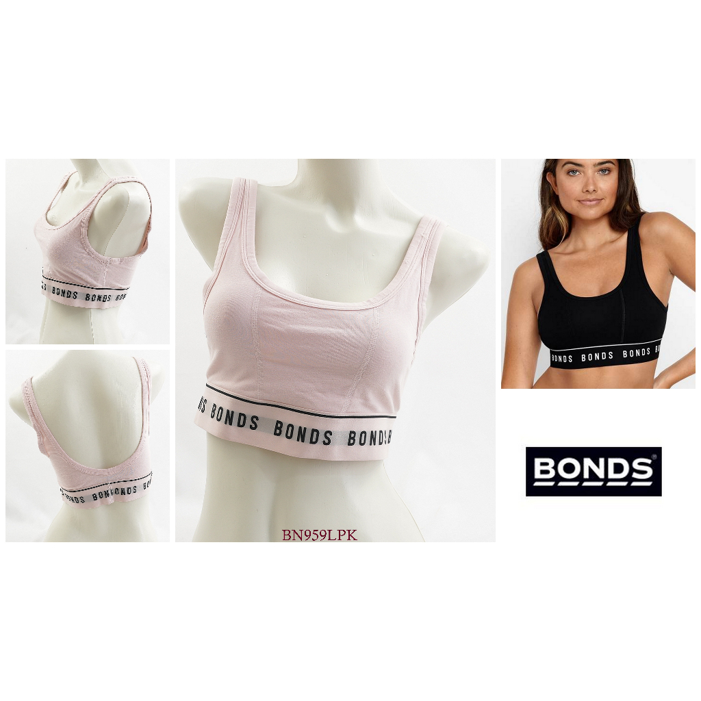 Bra Wanita Tanpa Kawat BONDS Tanpa Busa Full Cup Model Sport Pakaian Dalam BN959