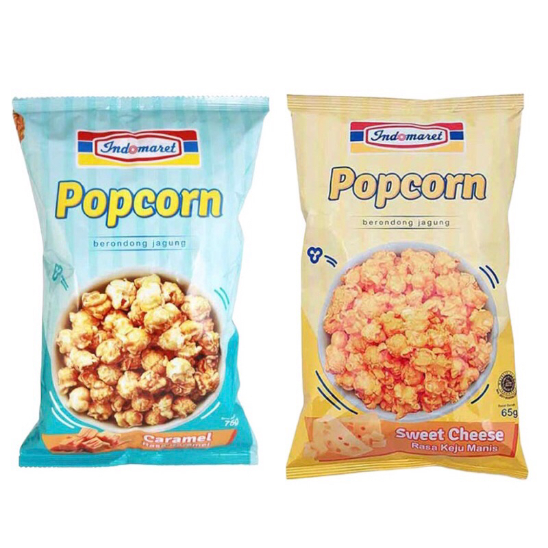 Popcorn caramel & sweet cheese Indomaret