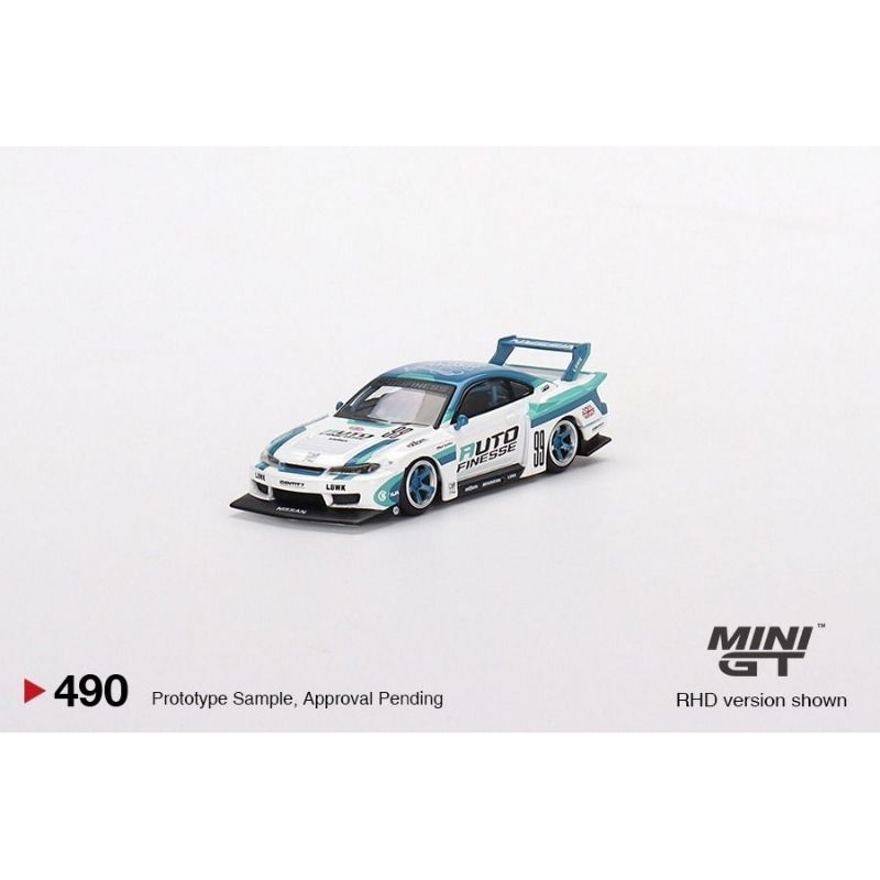 MINI GT 490 NISSAN LB SUPER SILHOUETTE S15 SILVIA AUTO FINESSE LBWK