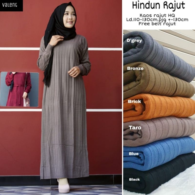 HINDUN RAJUT // GAMIS REMAJA WANITA // ORI BY VALENT