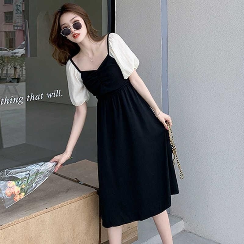 [MikanHiro Store] Korean Dress Black Casual to Formal