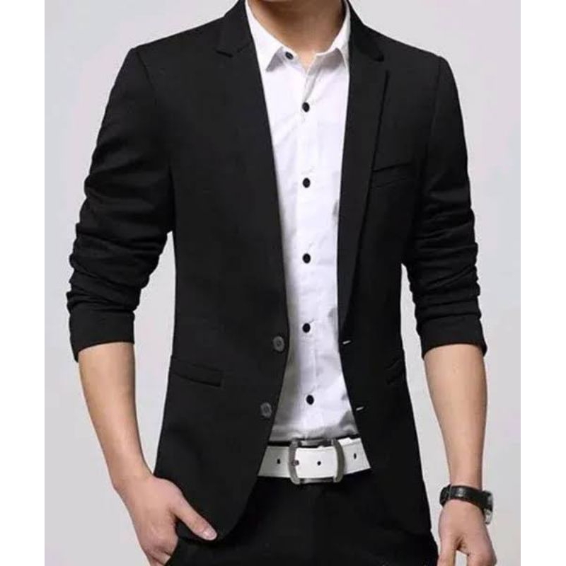 Jas Blazer Pria, Jas Pria, Blazer Pria, Blazer Korea, Jas korea, Jas Pria modern, Jas hitam, Blazer 