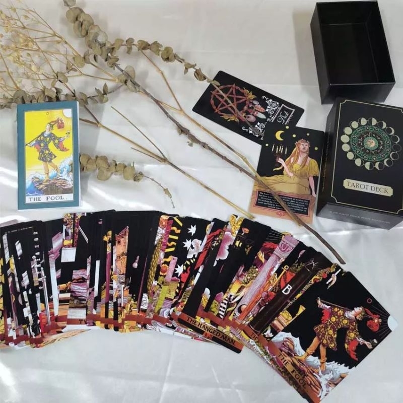 Tarot Deck with Keywords 12x7cm Hadcase