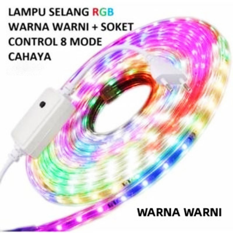 Lampu Led Strip Selang 3528 2835 10M 220v 10 M Meter Outdoor Rgb