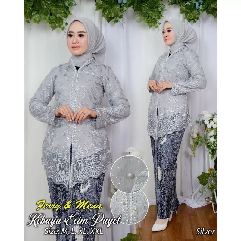 Kebaya Brokat Encim Payet / Kebaya Tunik / Tunik Borkat / Kebaya Modren / Kebaya Tile / Kebaya Favorite / Batik Couple / Kebaya Brokat / Kebaya / Kebaya Wanita / Kebaya Kondangan / Kebaya Tunik Wisuda