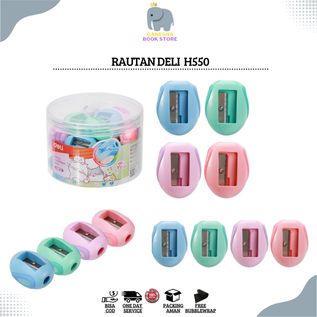 

Deli School Pencil Sharpener / Rautan Serutan Pencil Kayu / Rautan Deli Lucu