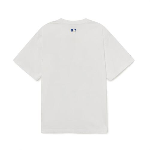 MLB LA Dodgers Cube Monogram Overfit Tee White