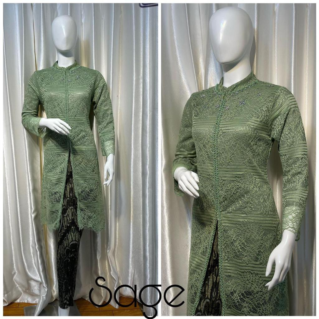 Kebaya Angelia / Kebaya Modern / Kutu Baru Payet Bagian Dada / Resleting di Depan / Kebaya Terbaru / OOTD Kekinian / Seragama Pesta Wisuda Nikahan / Busui Friendly