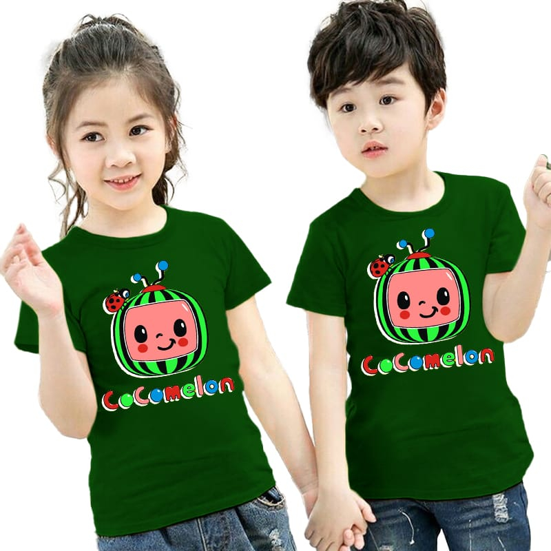 kaos anak anak motif cocomelon atasan