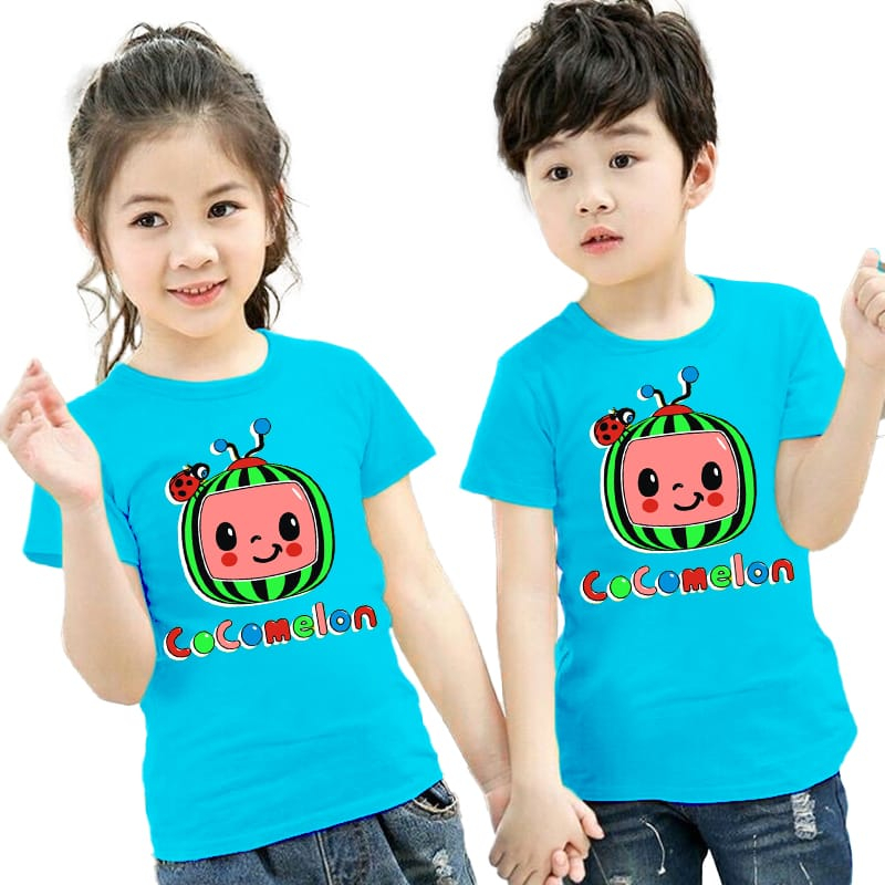 kaos anak anak motif cocomelon atasan