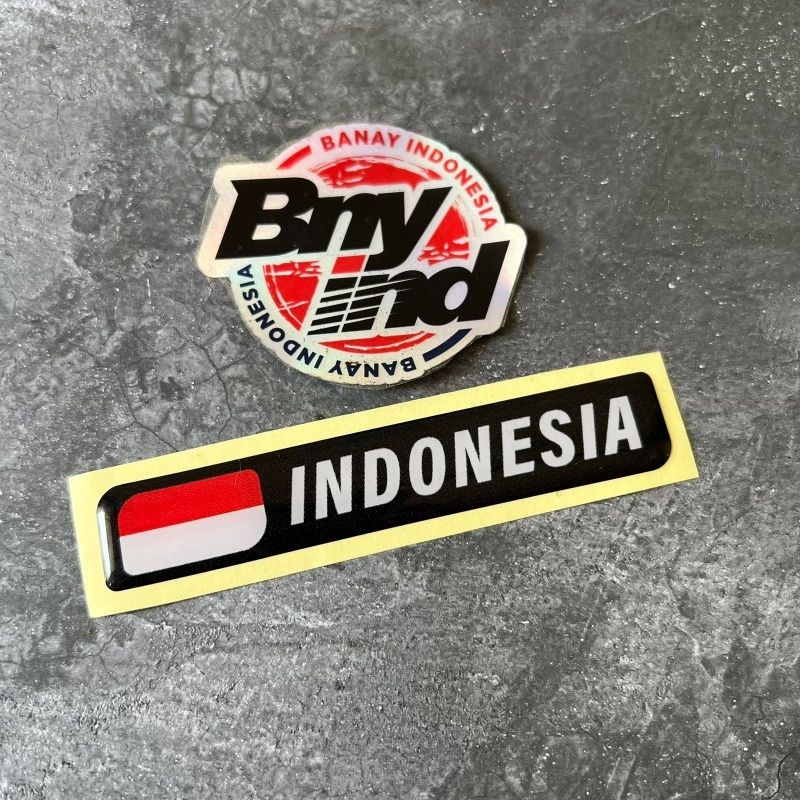 Stiker Sticker Emblem INDONESIA Timbul