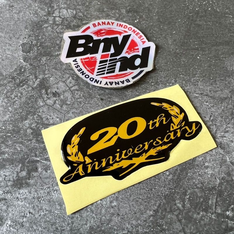 Stiker Sticker 20th ANNIVERSARI YAMAHA RX KING Timbul