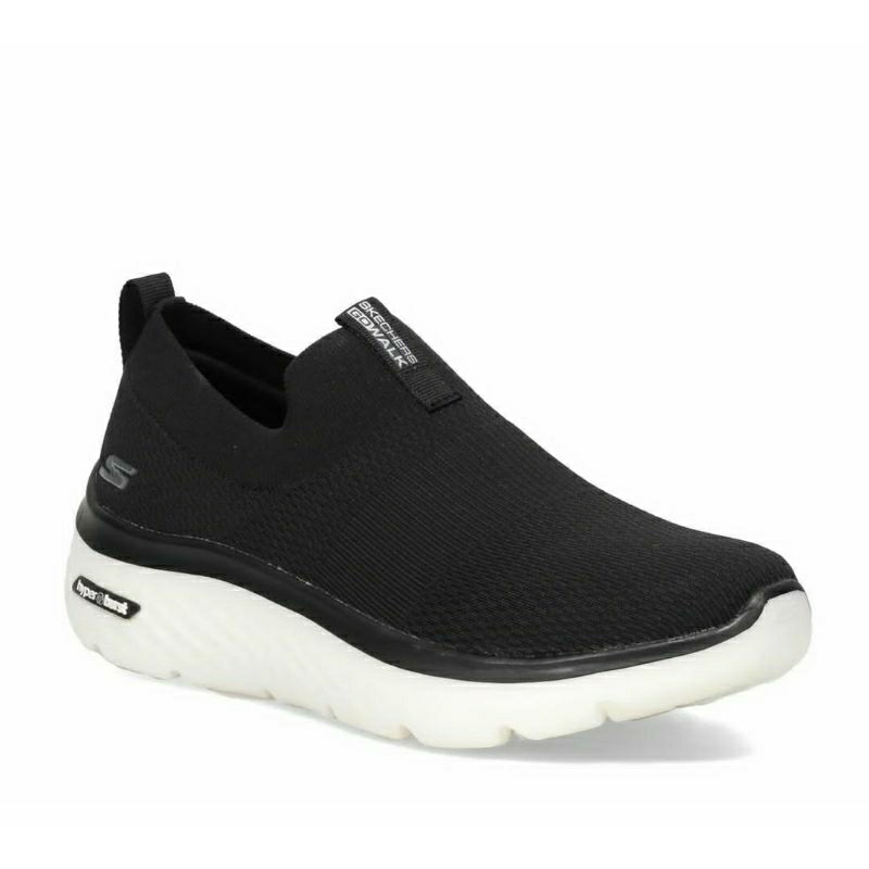 SKECHERS GO WALK HYPERBURST MANCHESTER BLACK SLIP ON MEN SIZE 41 ORIGINAL BY SPORT STATION