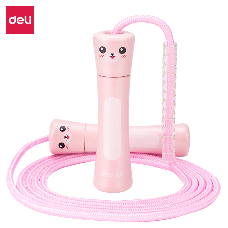 Agnite Tali Skipping / Lompat Tali / Jump Rope / Skipping Rope Pink 2.5 meter Dapat diadjust 18702