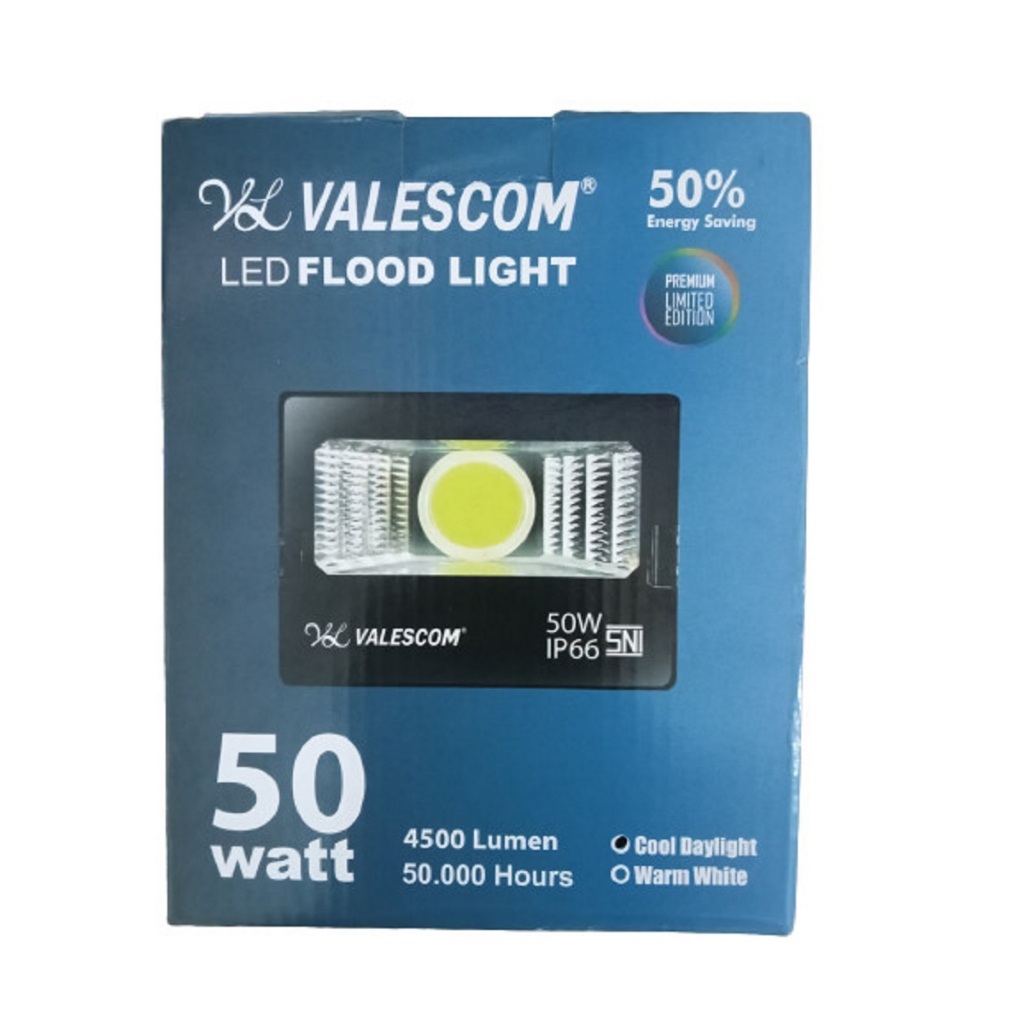 Lampu Sorot Tembak Led Cob Valescom 50W 50 Watt 100W 100 Watt Putih