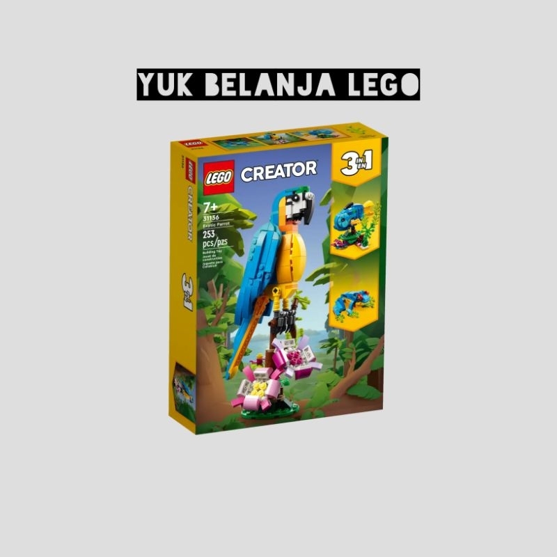 LEGO Creator 3in1 31136 Exotic Parrot (253 pieces)