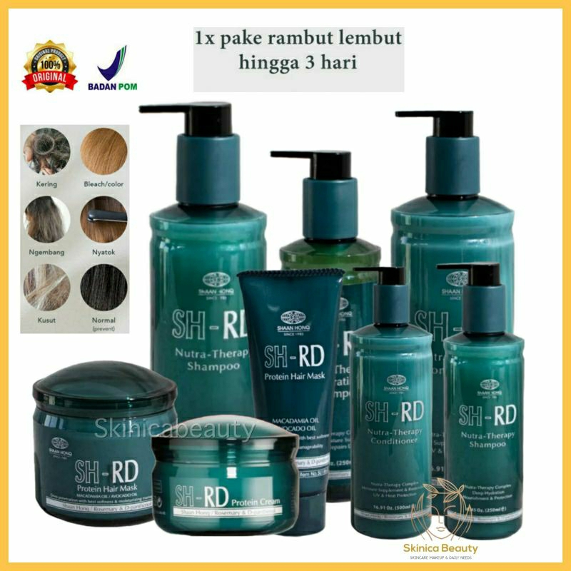 SHRD Protein Cream Protein Hair Mask Nutra Therapy Collagen Shampoo Conditioner Keratin Shampoo Pera