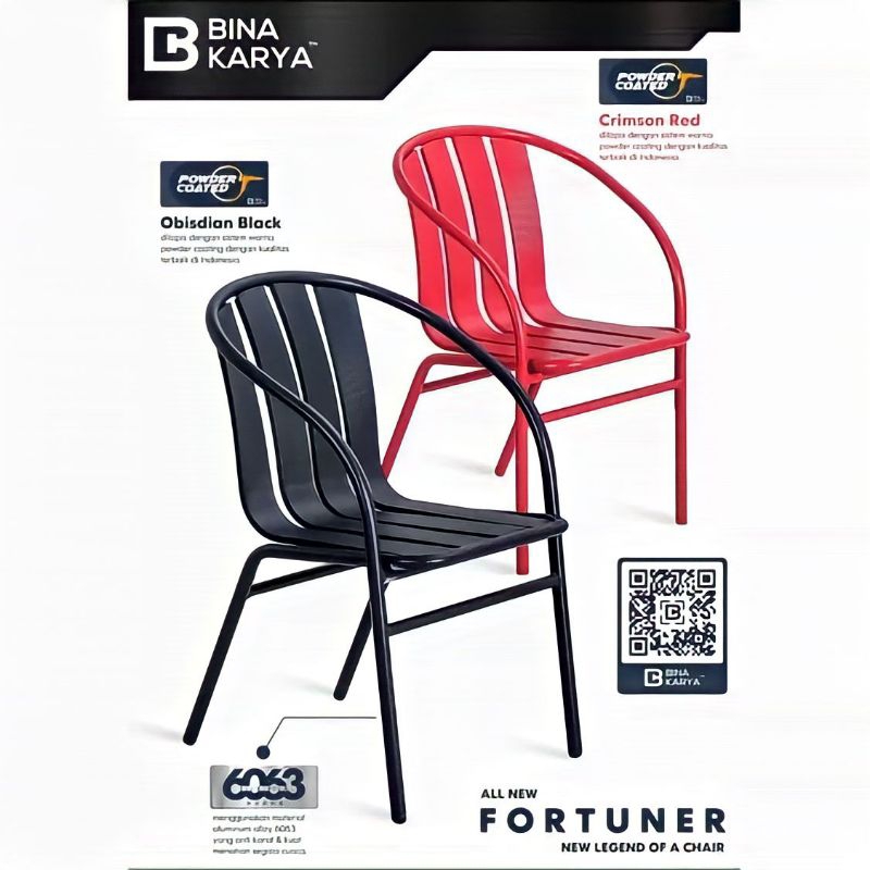 Kursi Teras / Kursi Santai Aluminium Bina karya | Kuat Segala Cuaca