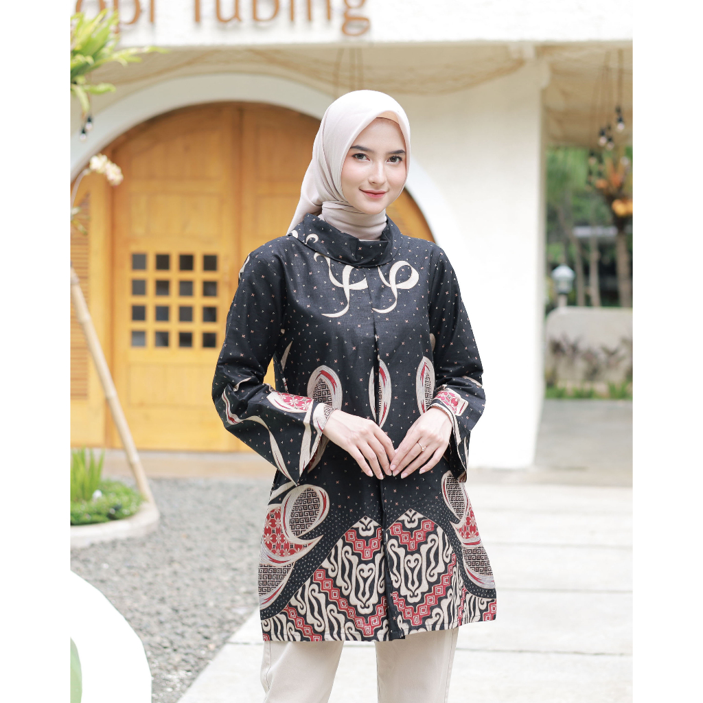 Batik wanita | Batik kerja wanit | Batik wanita modern | Baju batik wanita | Atasan batik wanita murah BATIK ARISIA