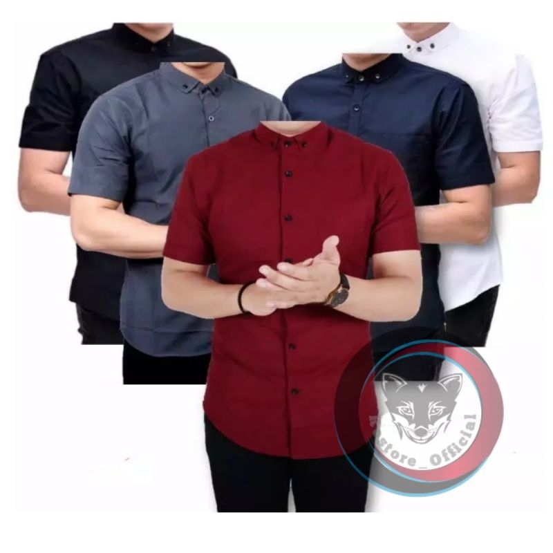 KEMEJA PRIA  lengan pendek BOYI TOP MAN man casual formal kerja putih