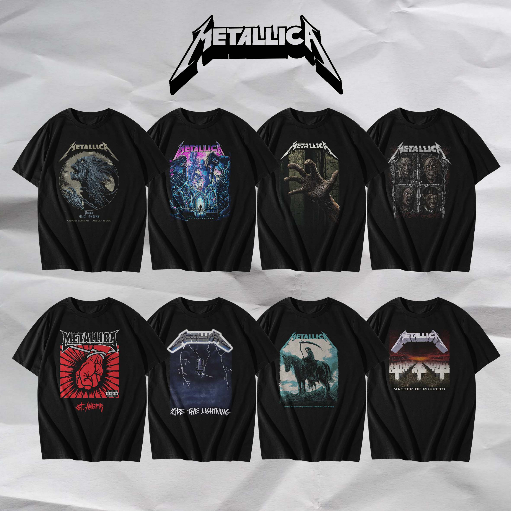 Kaos Metalica / Baju Metalica / Kaos Metallica / T shirt Metalica / Metalica Kaos / Kaos Metal / Kao