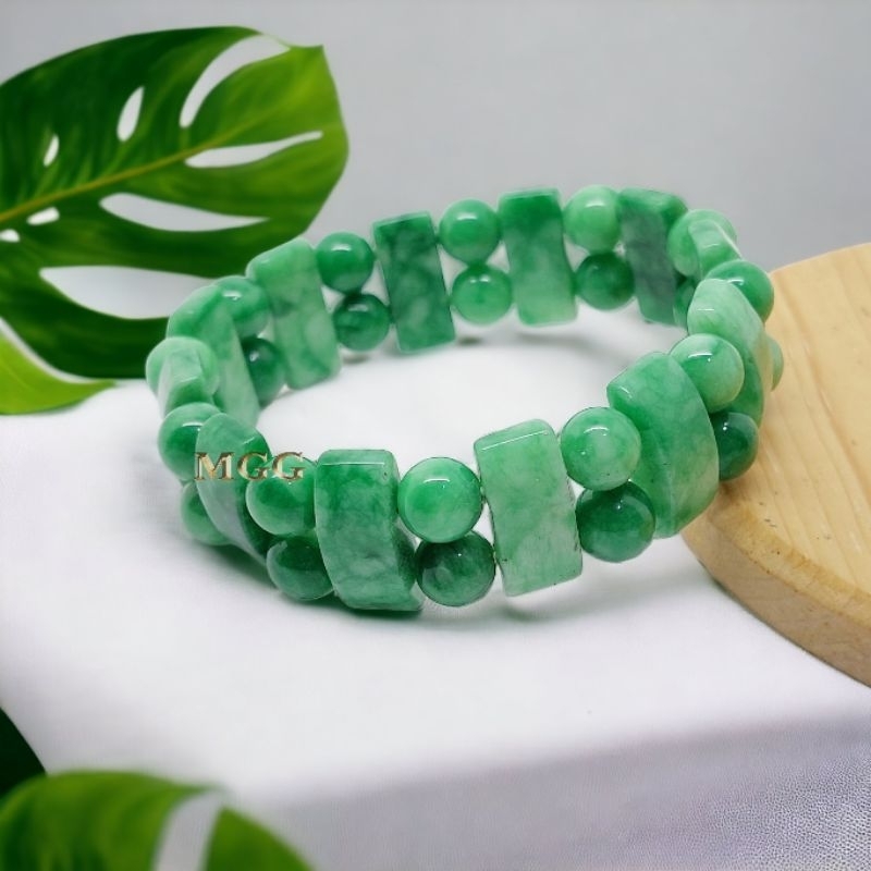 GELANG BATU GIOK THAILAND ASLI ORIGINAL