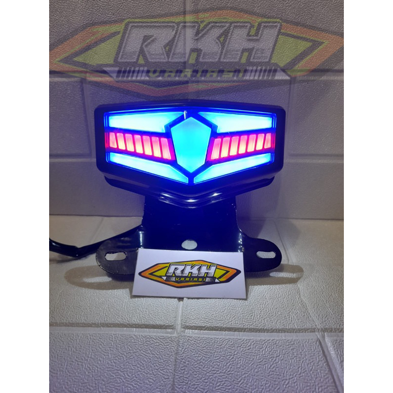 lampu stop rx king variasi transformers set breket dudukan / lampu belakang rx king lampu rem rx kin