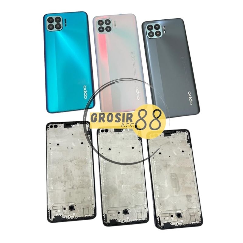 BACK CASING HOUSING FULLSET BACKDOOR + BEZEL FRAME LCD OPPO RENO 4F / OPPO A93 ORIGINAL