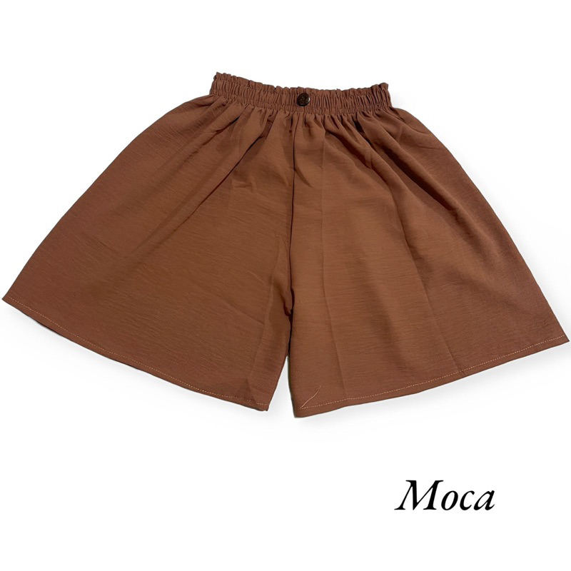 Celana Pendek Cringkel wanita lembut longgar pinggang karet