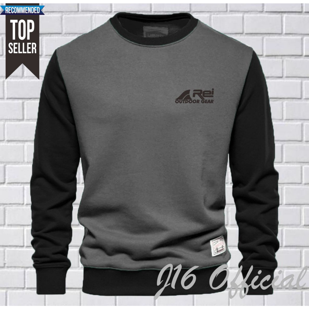 OUTDOOR REI CREWNECK Jaket Distro Sweater Oblong Pria Wanita FLEECE TEBAL PREMIUM