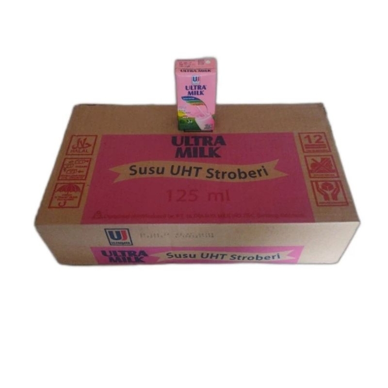 

ULTRA MILK Susu UHT Stroberi 125 ml 1dus