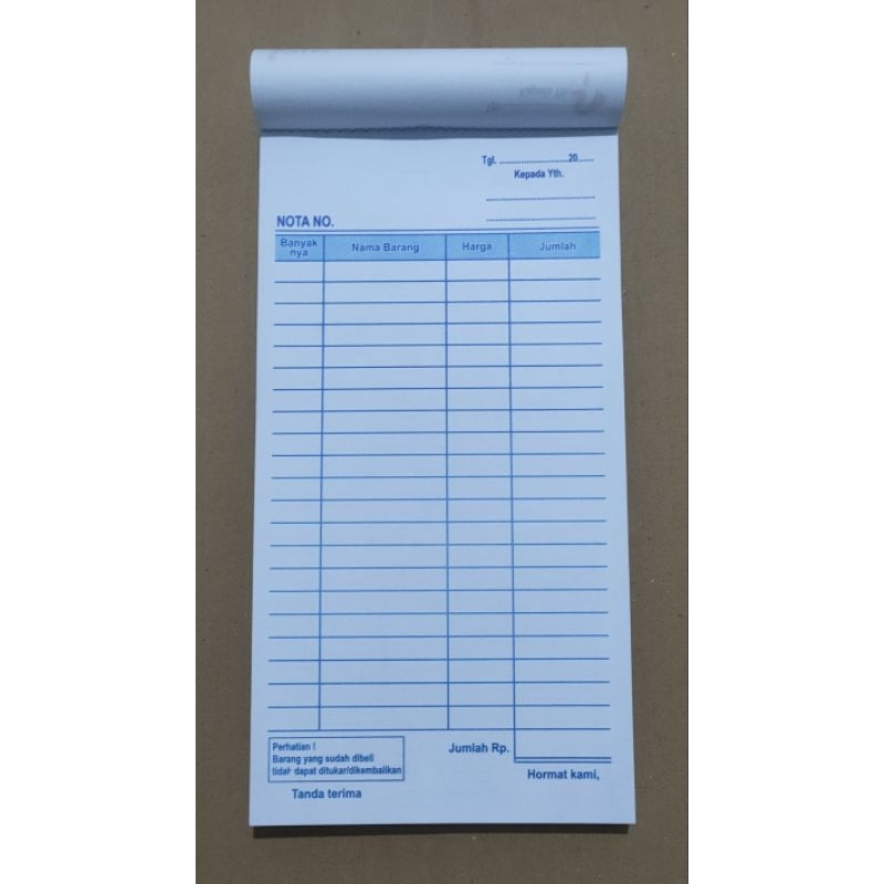 

NOTA KONTAN PASARAN 1/3F