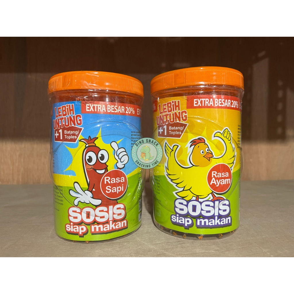 

Sosis So Nice Siap Makan Rasa Ayam / Sapi ( Isi 24 + 1 Pcs)