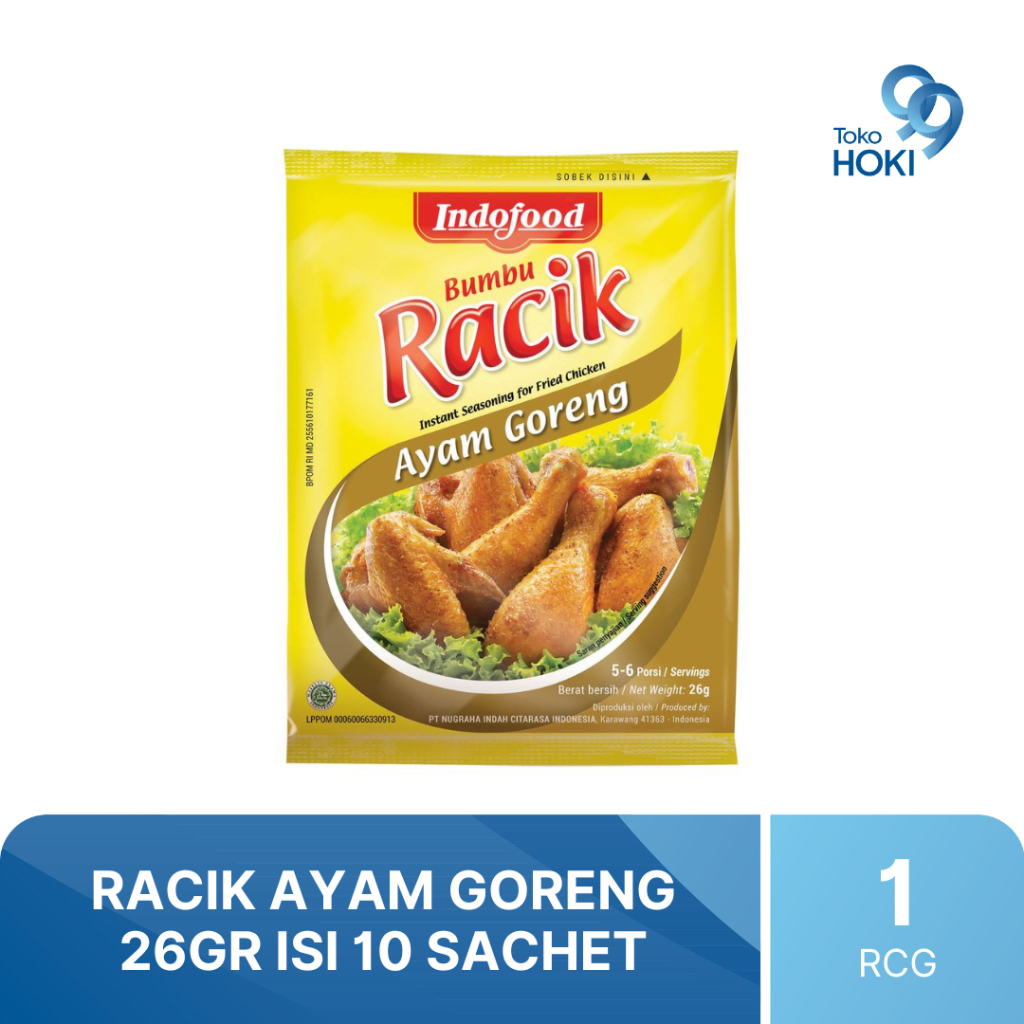 

INDOFOOD RACIK AYAM GORENG 26GR ISI 10 SACHET