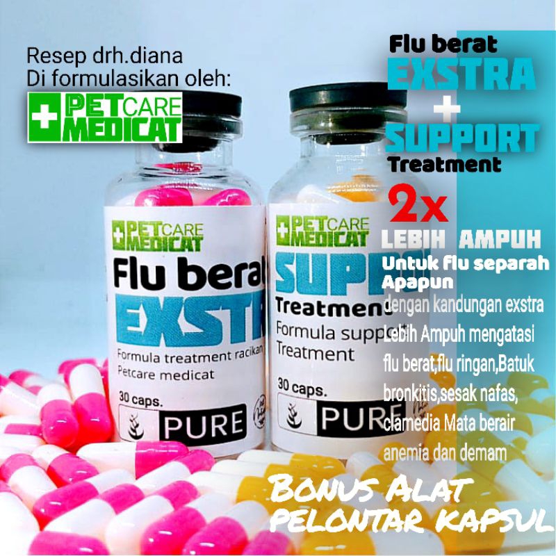 obat flu kucing flu berat exstra obat flu hewan obat flu berat kucing petcare medicat obat flu hewan