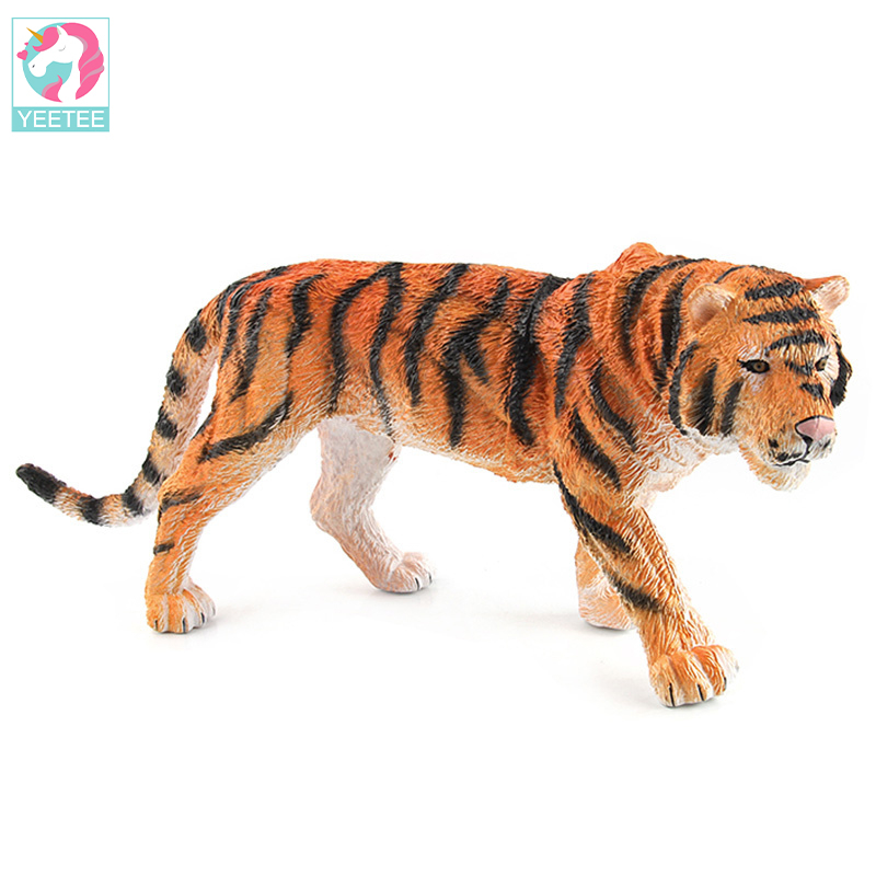 Model hewan karet/Figure Hewan Animal Model Toys/Rhino Tiger Lion Elephant kebun binatang anak