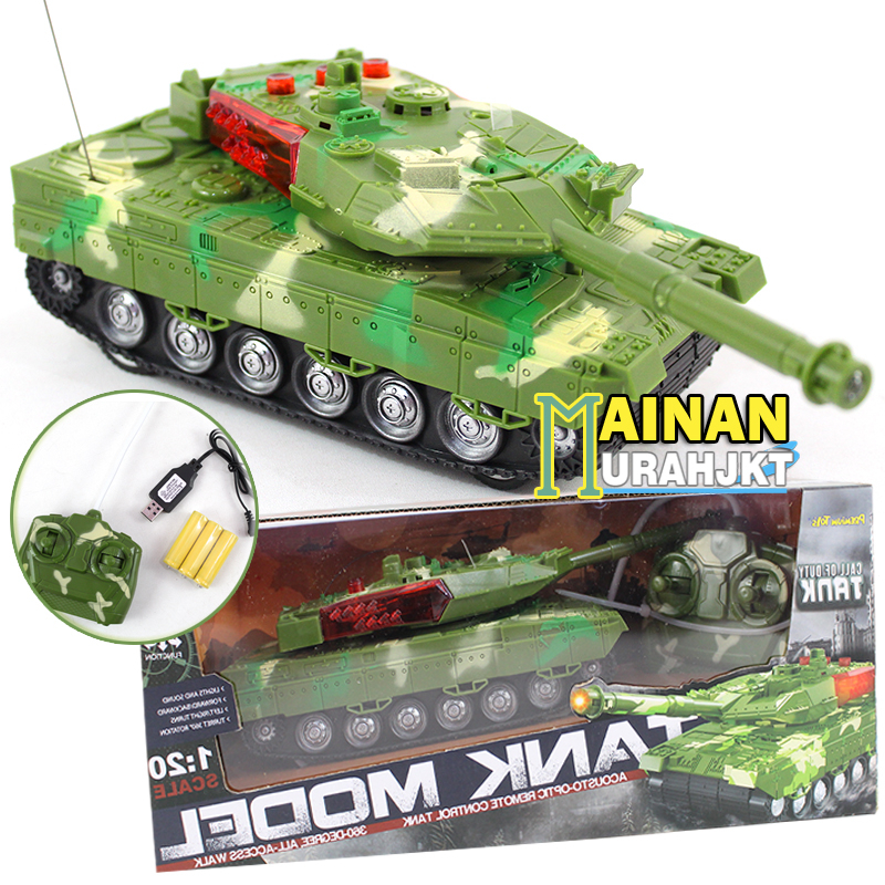 MAINANKEI MAINAN ANAK MURAH RC TANK MODEL TENTARA ACOUSTO-OPIC PR-17594 MAINAN ANAK REMOTE CONTROL CALL OF DUTY TANK