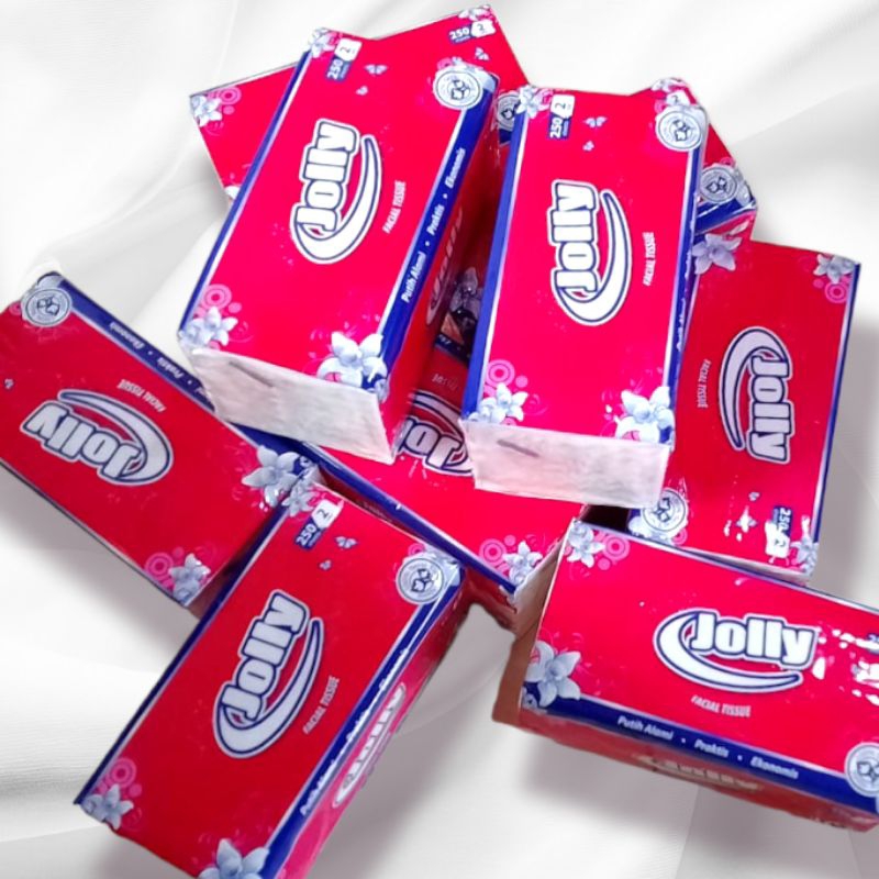 Tisu CLEAN PLUS 180 Sheet 2 ply Tisu NICE 180 Sheets 2 Ply/ Facial Tissue JOLLY 250 Sheet 2 ply