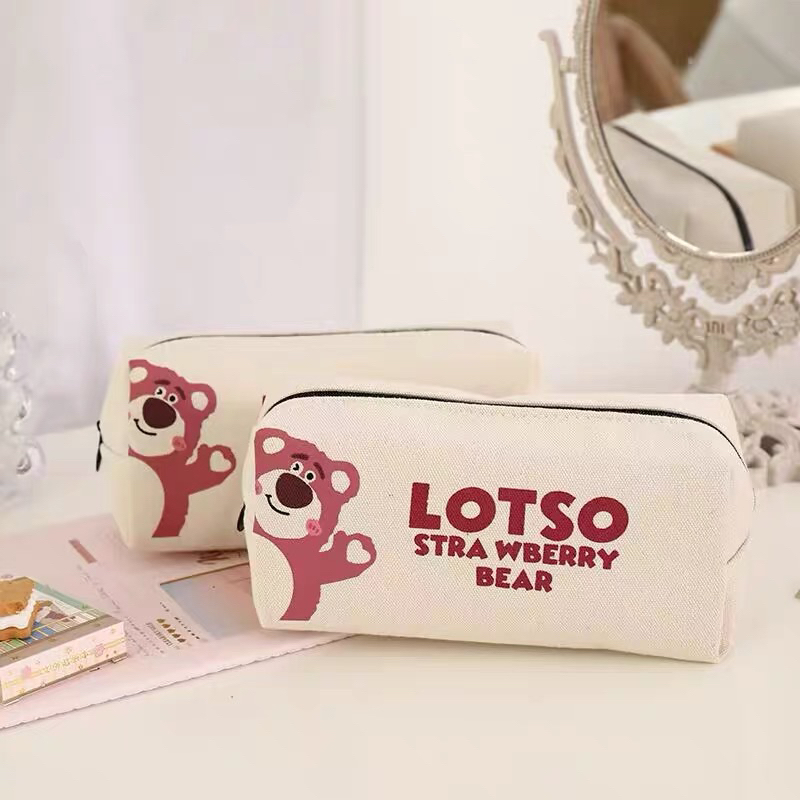 Tempat Pensil Motif Lotso/Tempat Pensil Fashion Korea/Tempat Pensil Lucu