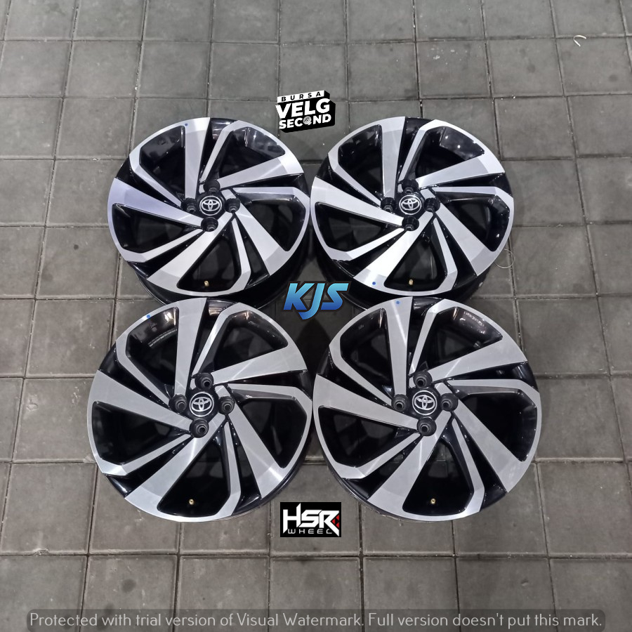 Velg untuk mobil raize,jazz,yaris model RAIZE R17X6,5 4X100ET35B/P