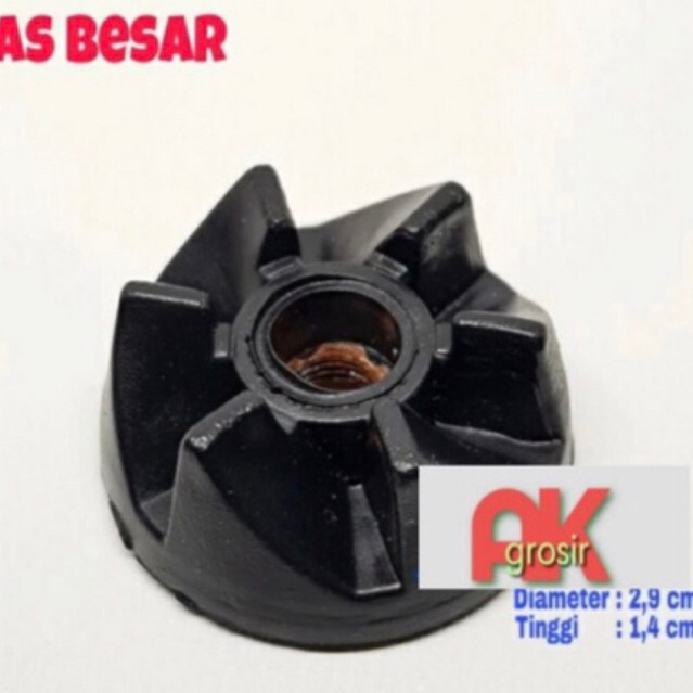 Kopel gigi karet Drat Besar - Gear kopel pisau miyako blender