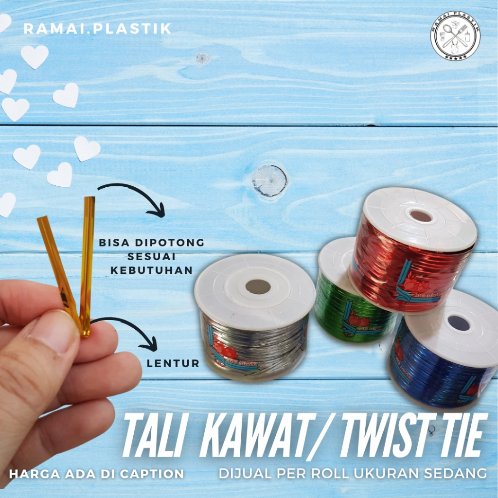 

Twist tie ROLL kawat souvenir/ kawat aksesoris