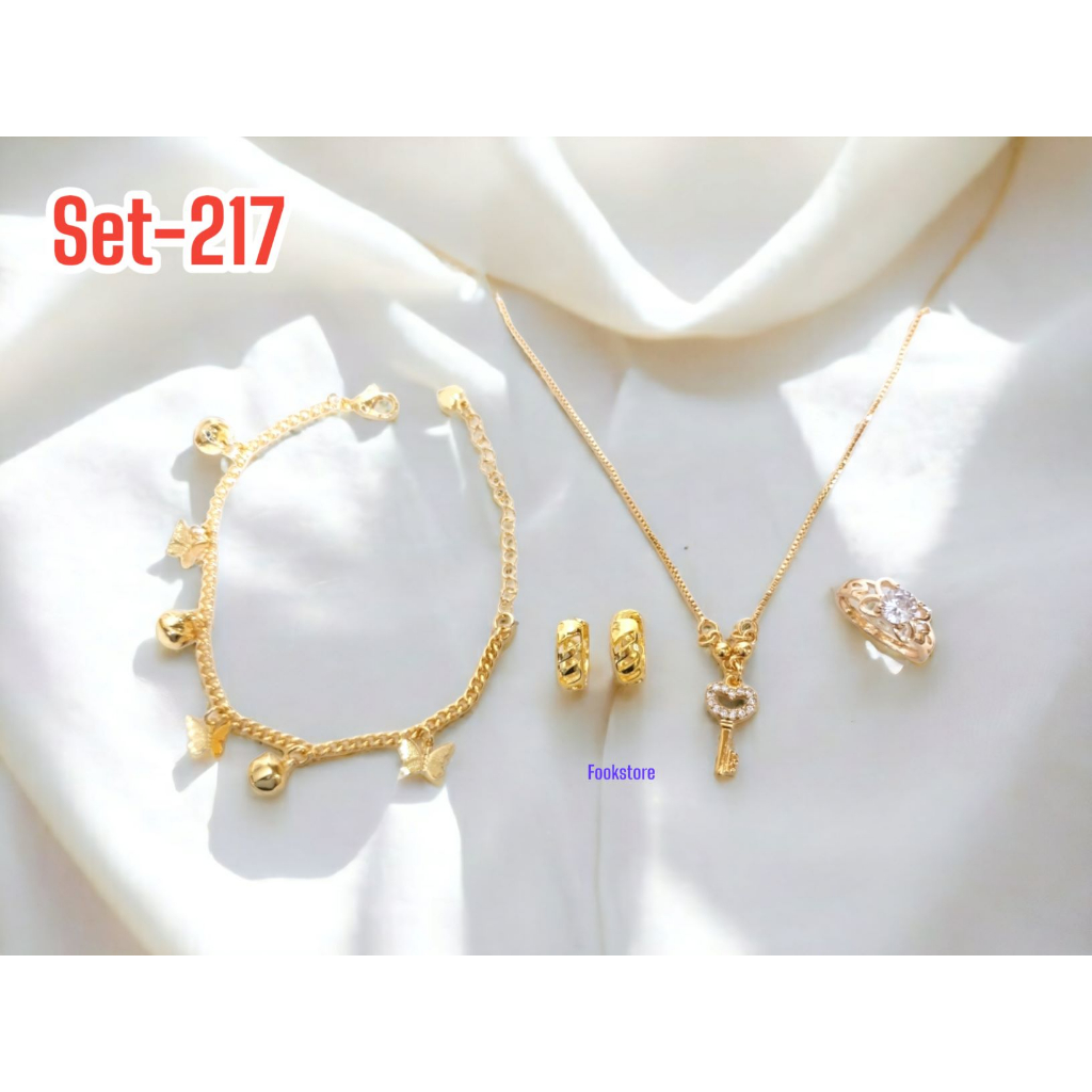 SET KALUNG DEWASA 4 IN 1 PERHIASAN IMPORT/SET-217