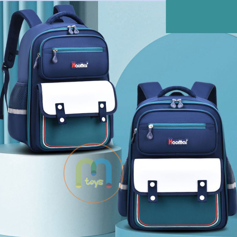 [MTOYS] Tas Ransel Motif Simple dan Keren Untuk Anak Sekolah Kualitas Import Premium -M0216