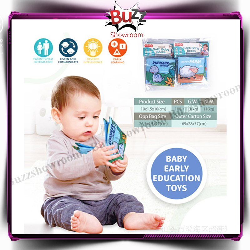 Cloth Book Buku Kain Edukasi Anak Bayi Soft Pillow Book Baby Book