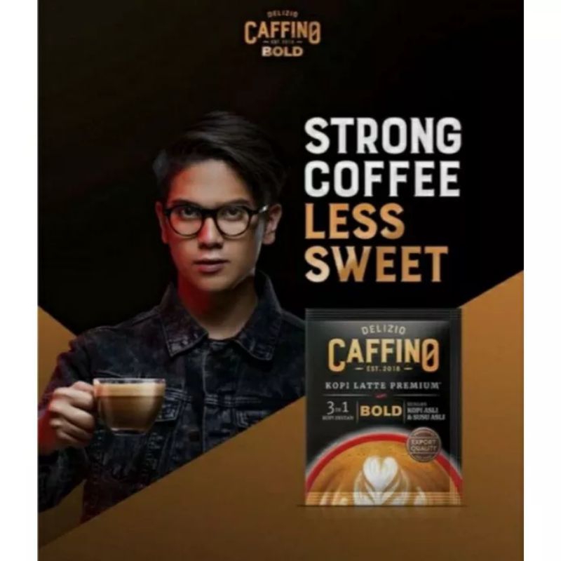 

45 - CAFFINO BOLD KOPI LATTE PREMIUM 30g - 1 renteng 10 sachet